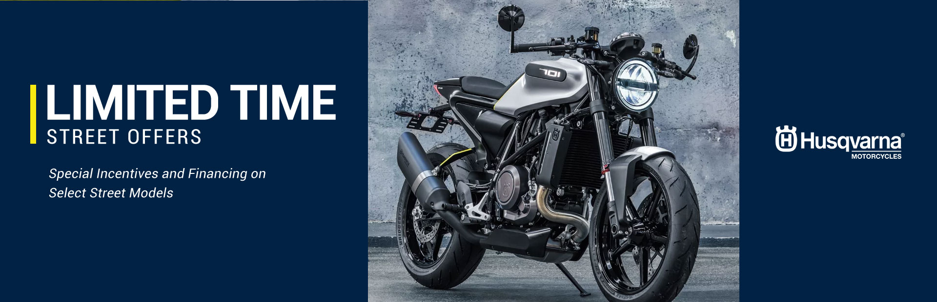 Husqvarna Motorcycles: Limited Time Street Offers